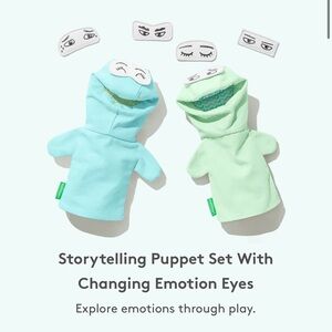 Lovevery Storytelling Puppet Set with Changing Eye Emotions